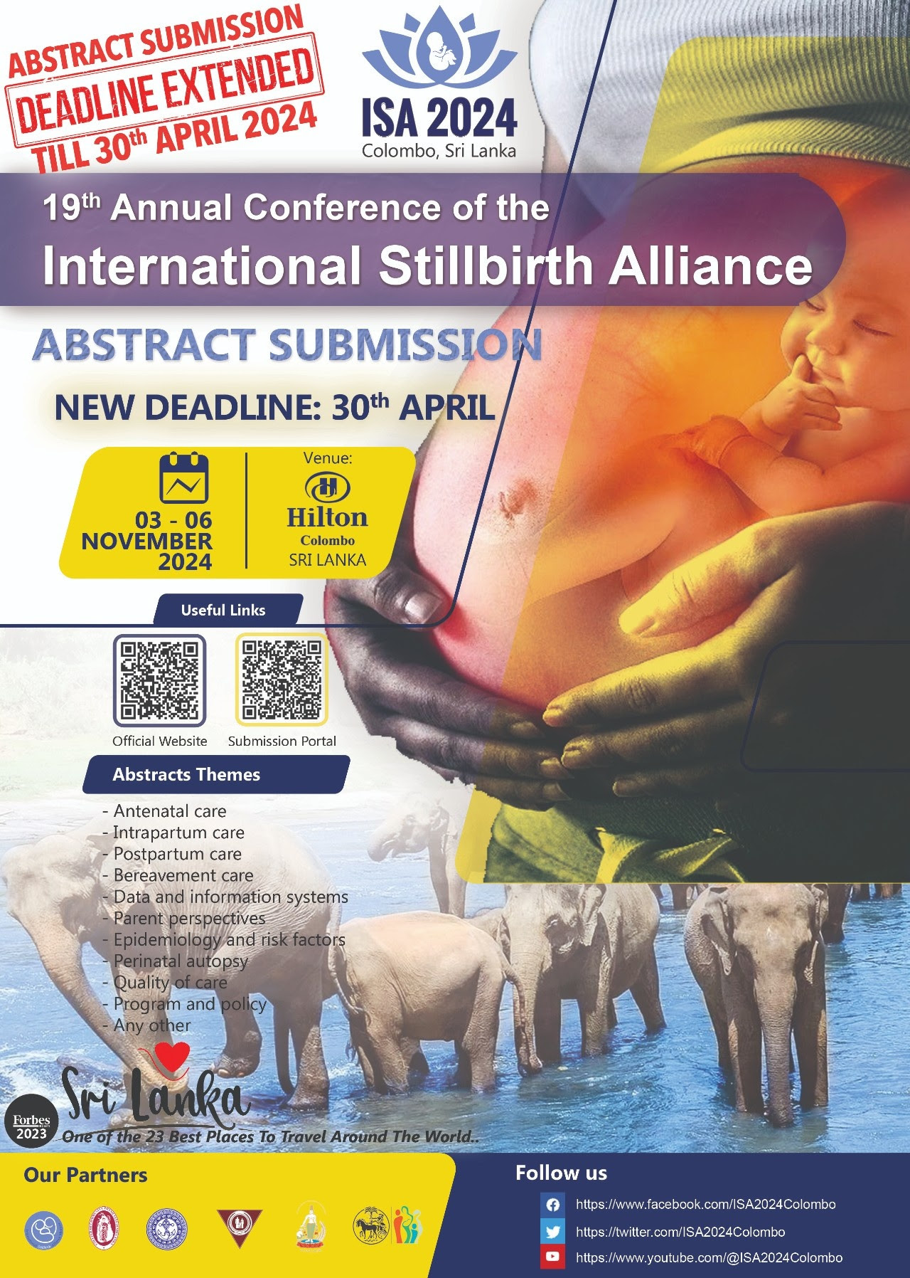 ISA 2024 Call for abstract submission. Scan the QR code for details.